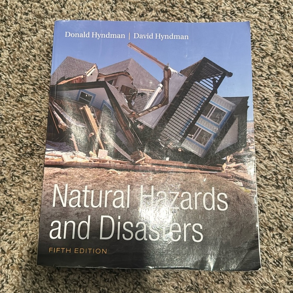 Natural Hazards and Disasters Donald Hyndman David Hyndman
